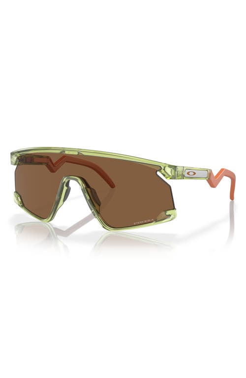 Oakley Bxtr 39mm Prizm™ Wrap Shield Sunglasses In Fern/prizm Bronze