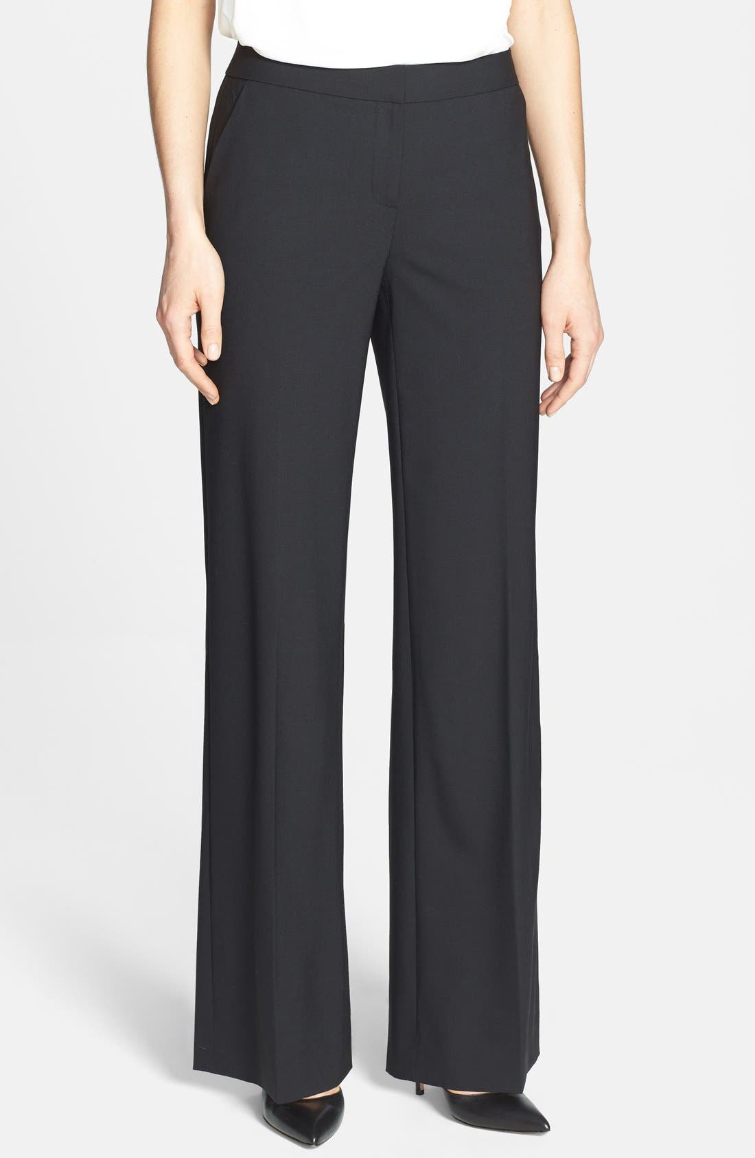Classiques Entier® Stretch Wool Wide Leg Pants Nordstrom
