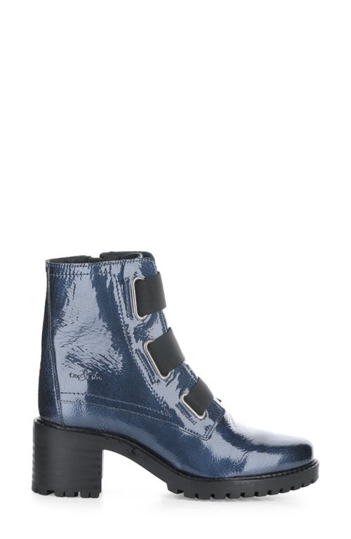 Shop Bos. & Co. Indie Waterproof Bootie In Blue/black Mascara Patent