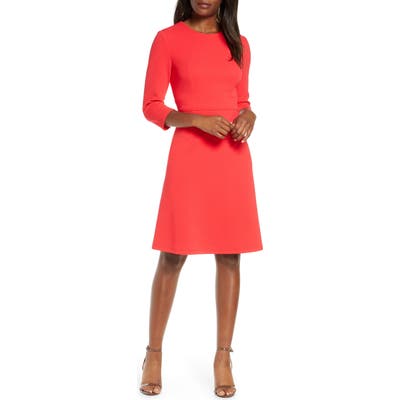Maggy London Structured Seam A-Line Dress, 8 (similar to 16W) - Red