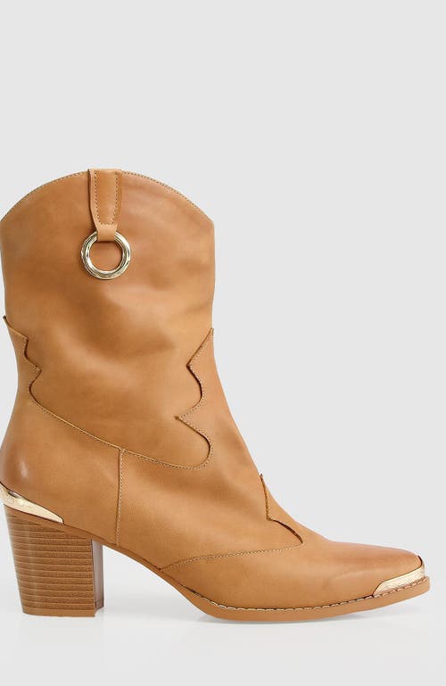 Belle & Bloom Dallas Western Boot In Tan