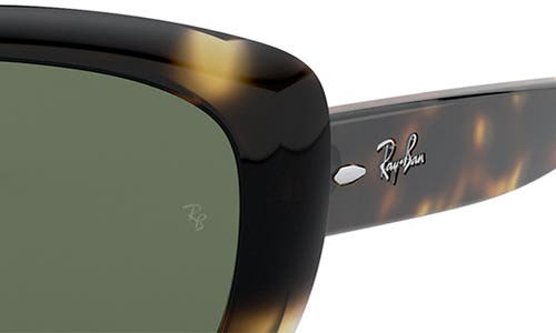Shop Ray Ban Ray-ban Jackie Ohh 58mm Cat Eye Sunglasses In Lite Havana/green Solid