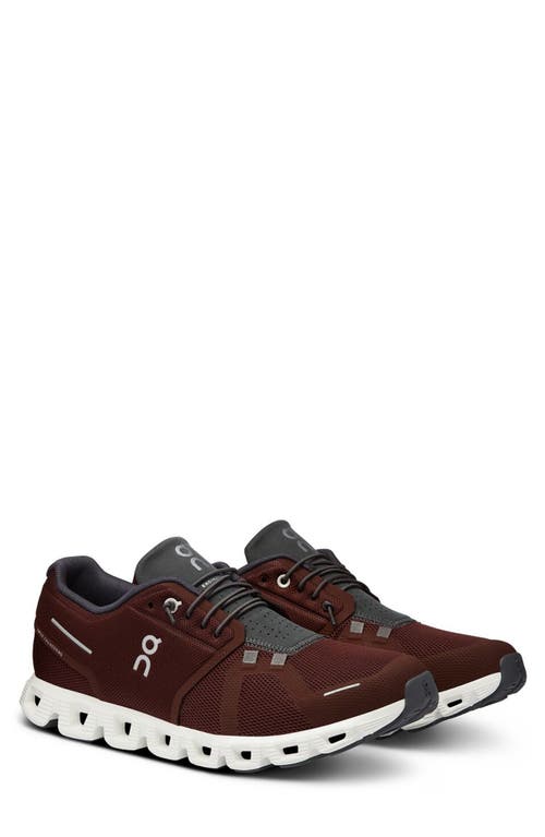 On Cloud 5 Running Shoe In Burgundy