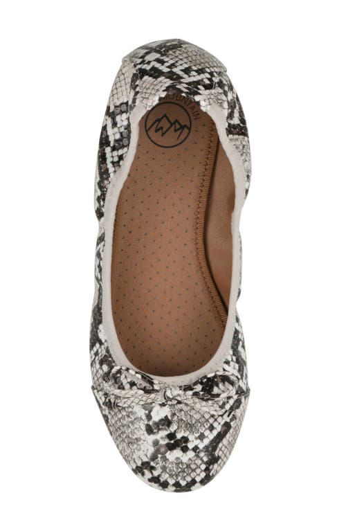 White Mountain Footwear Sunnyside Ii Ballet Flat In Natural/esprint