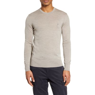 Allsaints Mode Slim Fit Merino Wool Sweater, Beige