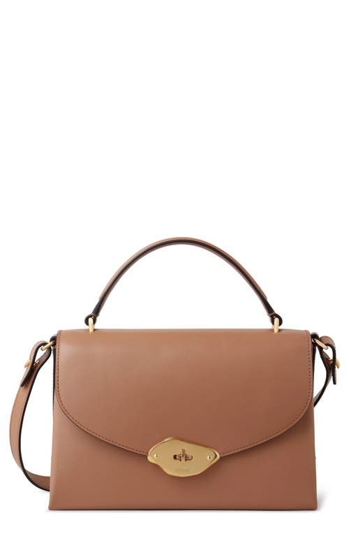 Mulberry Lana High Gloss Leather Top Handle Bag in Sable at Nordstrom