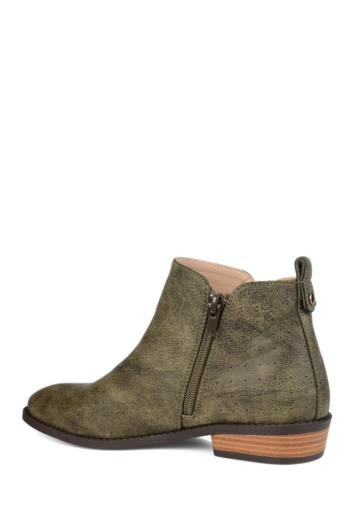 Journee Collection Ellis Round Toe Bootie In Dark Green