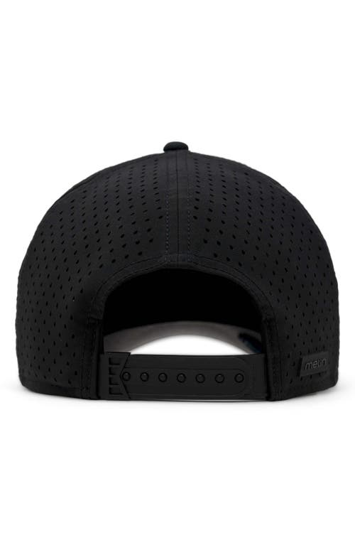 Melin A-game Icon Hydro Performance Snapback Hat In Black/gum