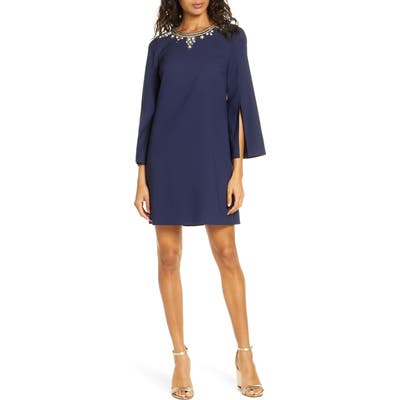 Lilly Pulitzer Anastasia Split Sleeve Shift Dress, Blue