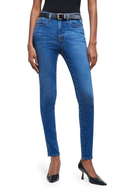 Madewell Roadtripper Authentic High Waist Skinny Jeans Faulkner Wash at Nordstrom,