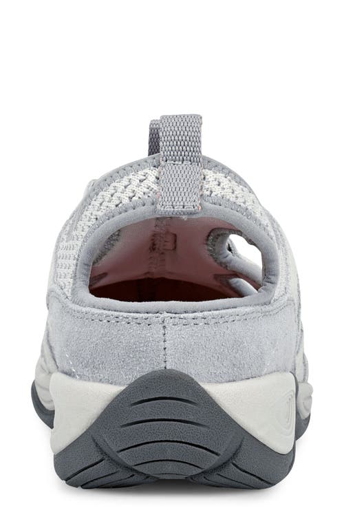 Easy Spirit Earthen 10 Womens Suede Stretch Slip-on Sneakers In Paloma/moonstruck