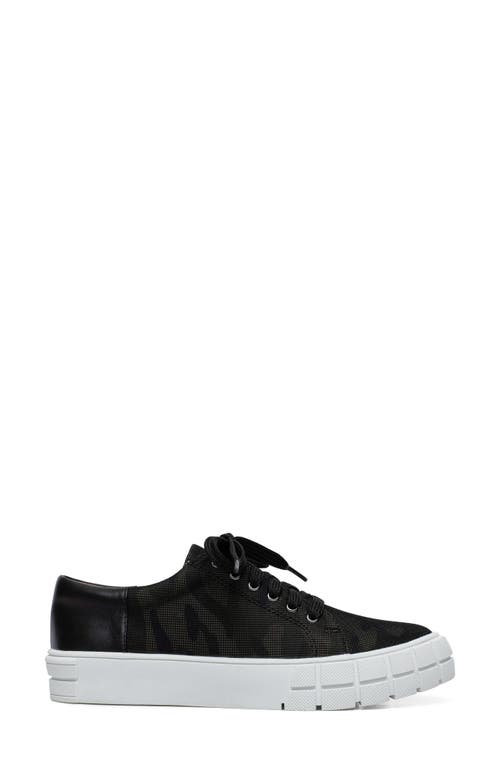 Linea Paolo Kenzi Platform Sneaker In Camo/black