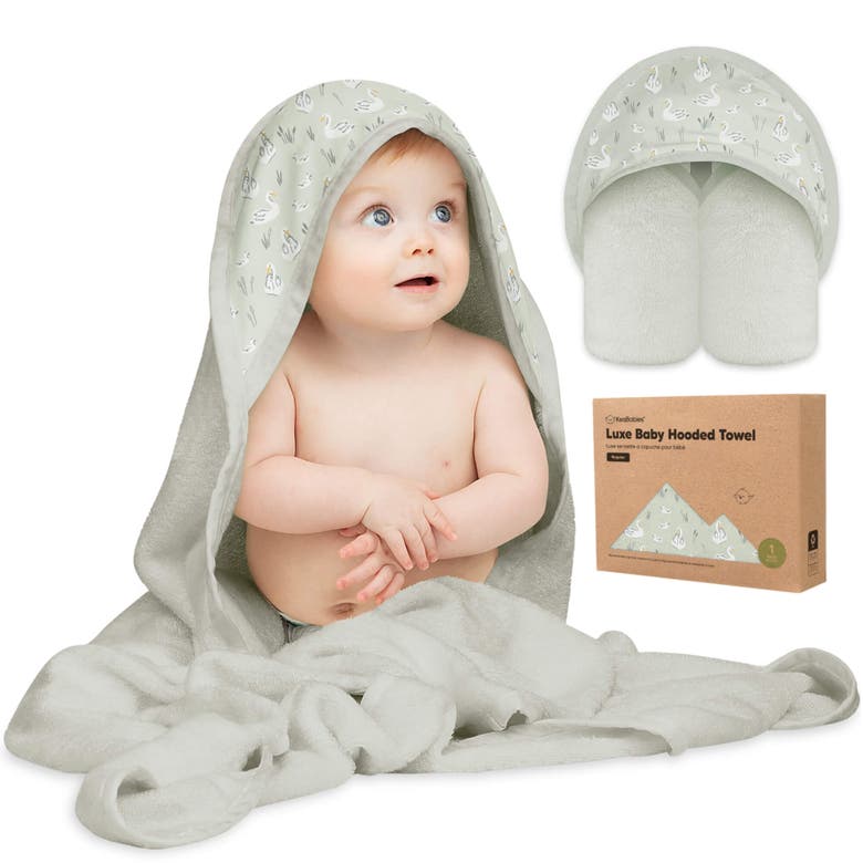 Shop Keababies Luxe Baby Hooded Towel In Serenity
