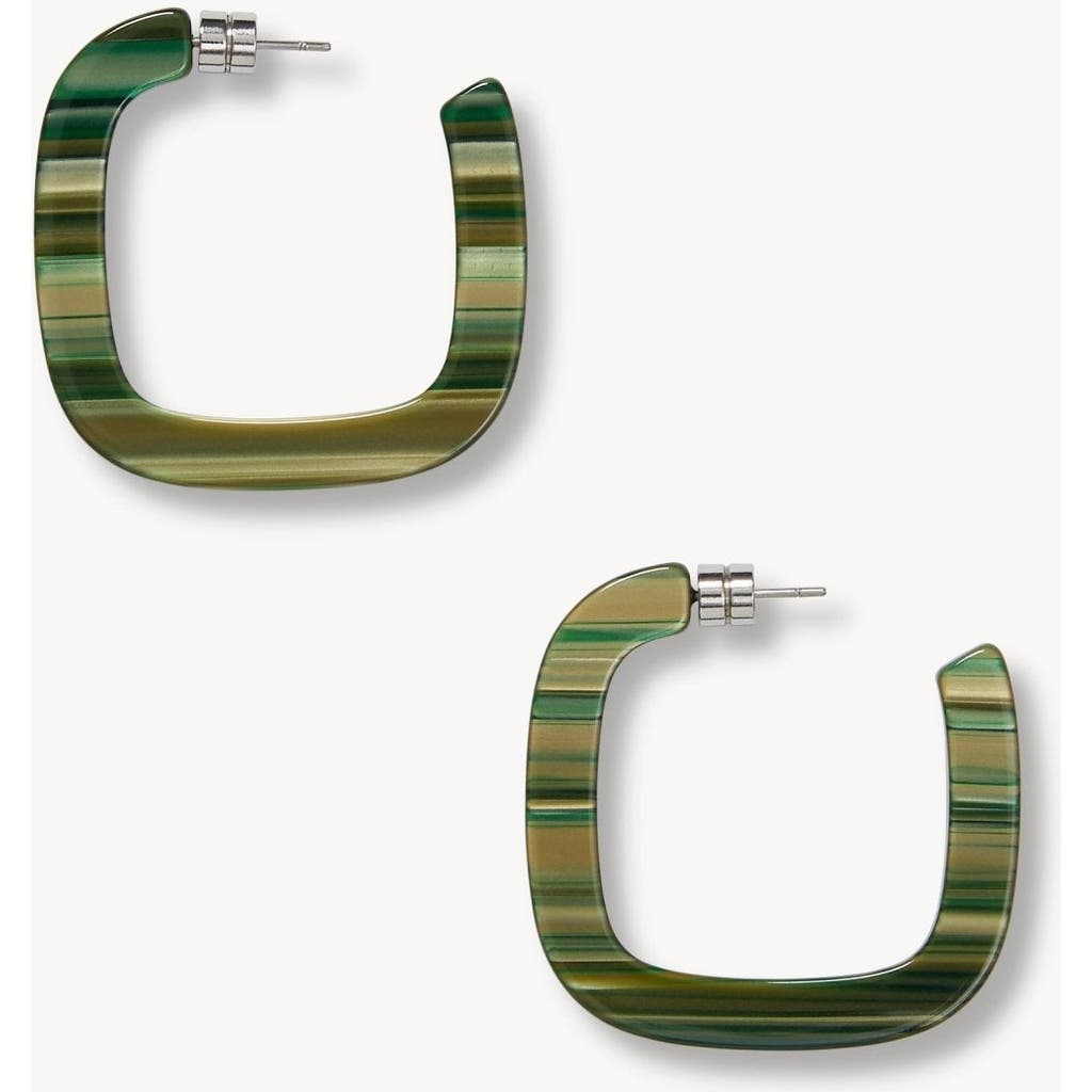 Machete Midi Square Hoops In Meadow