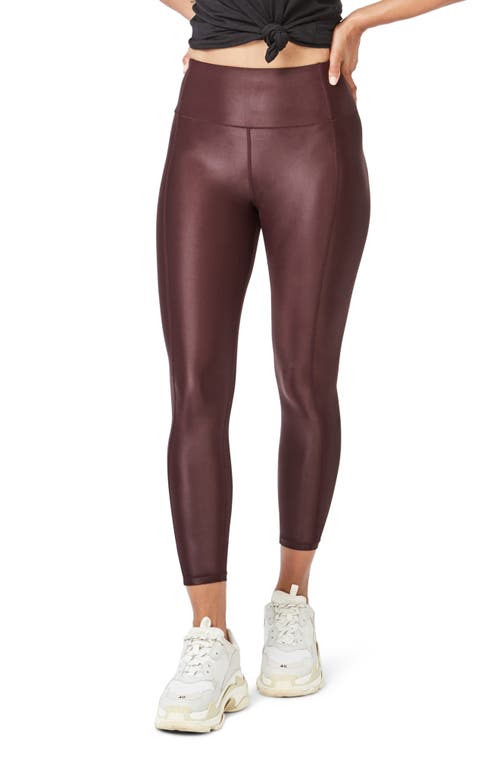 Shop Sweaty Betty High Shine High Waist 7/8 Leggings In Black Cherry