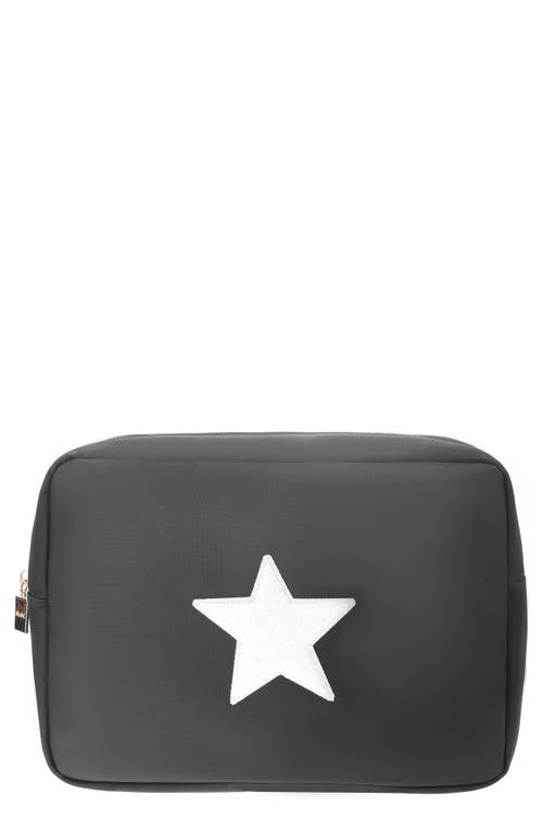 Extra Large Star Cosmetic Bag in Black