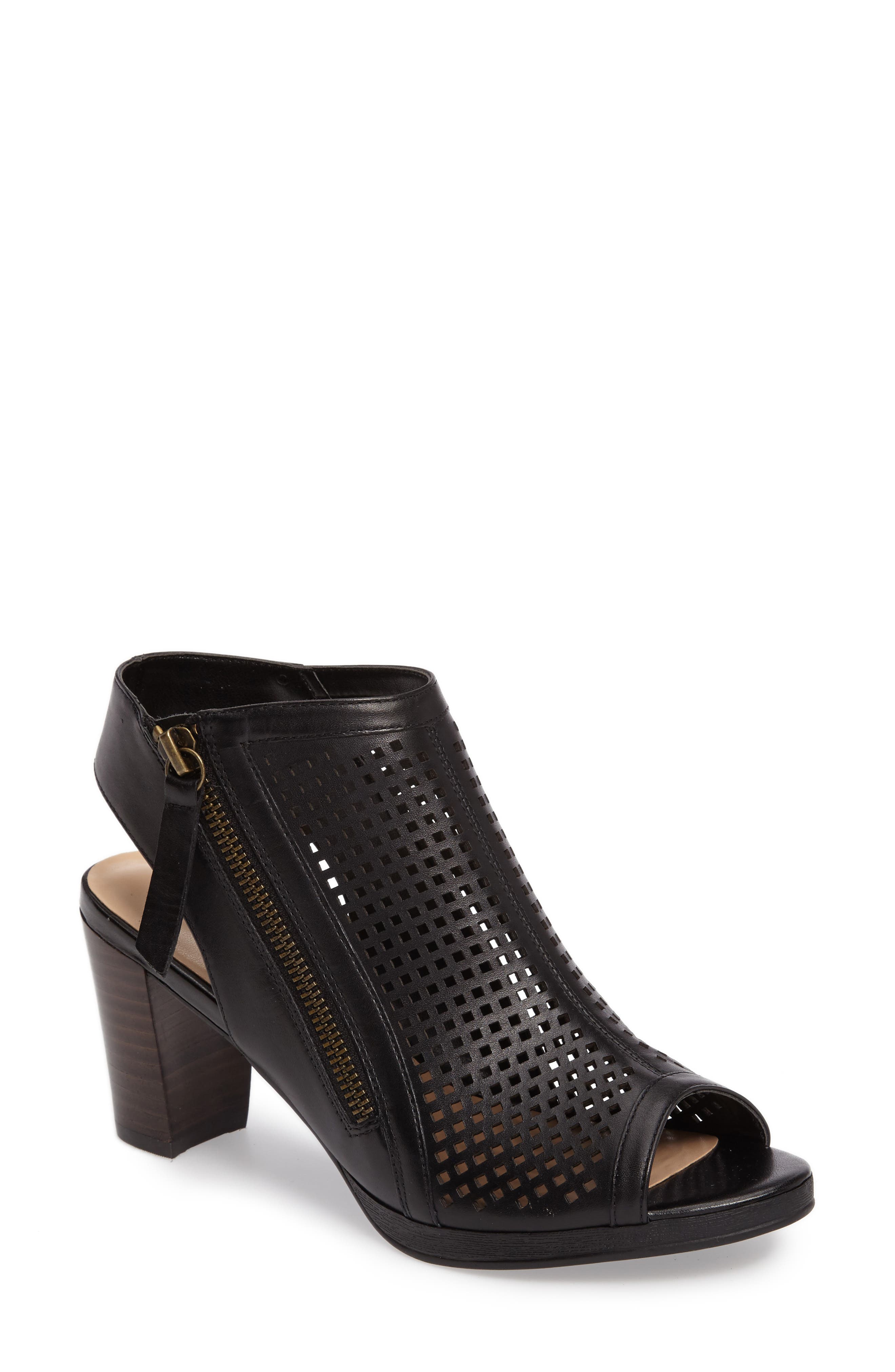 nordstrom rack peep toe booties