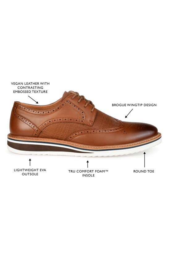 VANCE CO. VANCE CO WARRICK WINGTIP DERBY