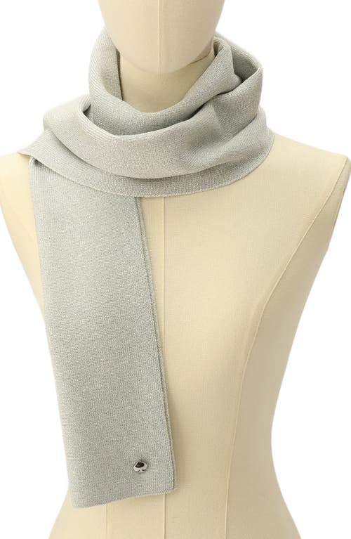 Shop Kate Spade New York Metallic Spade Scarf In Silver