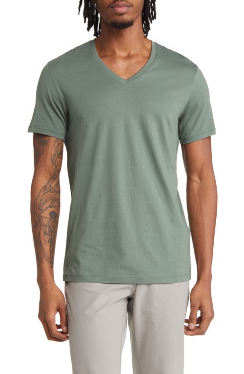 Armani Exchange V-Neck T-Shirt in Duck Green