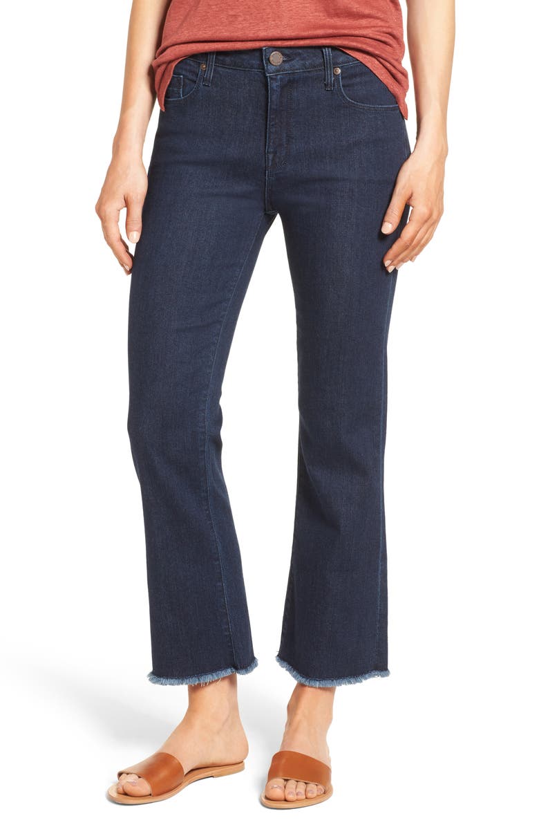 PARKER SMITH Brynna Crop Flare Jeans (Baltic) | Nordstrom