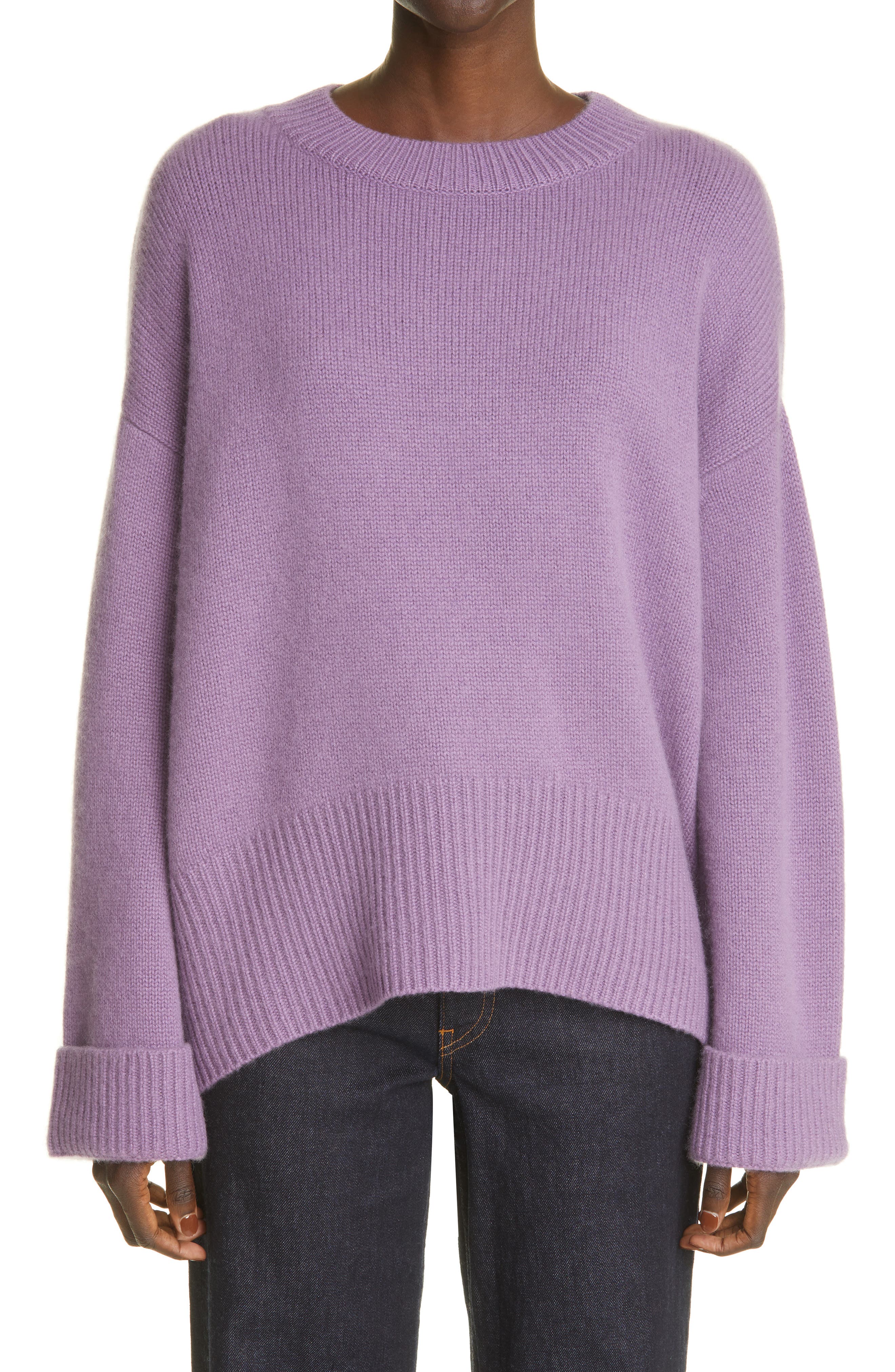 purple cashmere sweaters