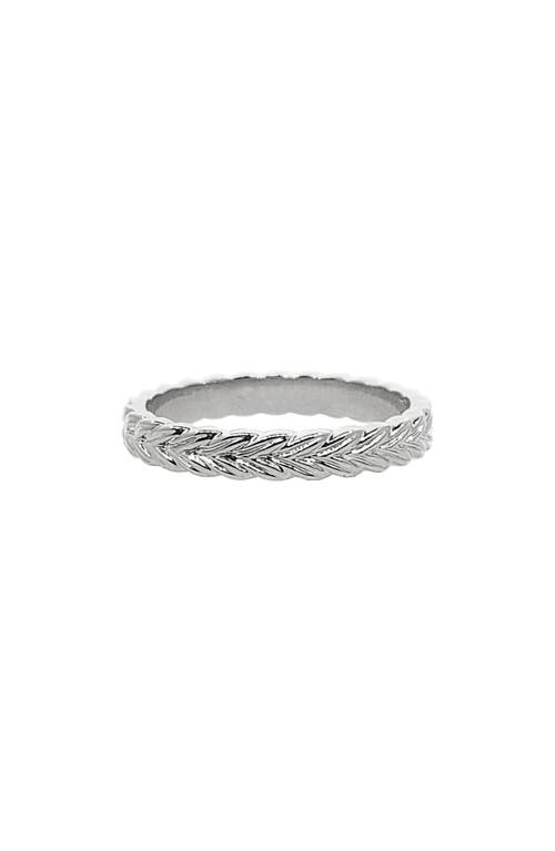 Sethi Couture Braid Band Ring in White Gold at Nordstrom, Size 6.5
