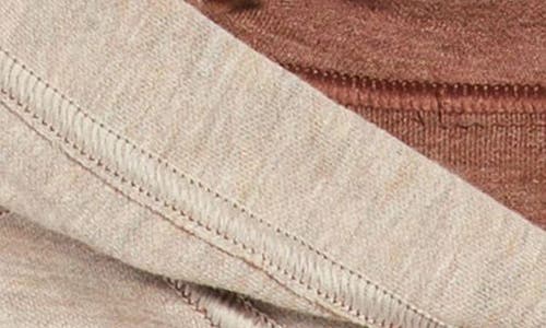 Shop Johnston & Murphy Kids' Solid Reversible Hoodie In Rust/oatmeal