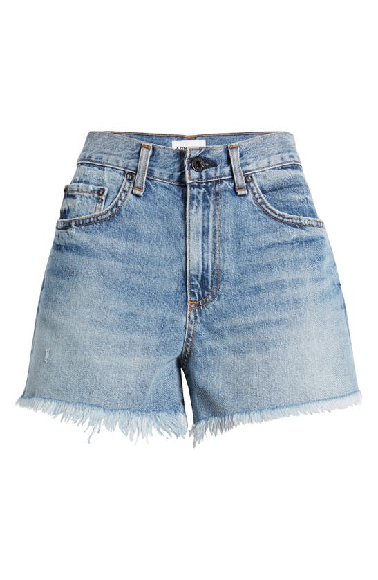 Shop Askk Ny High Waist Cutoff Denim Shorts In Berkley
