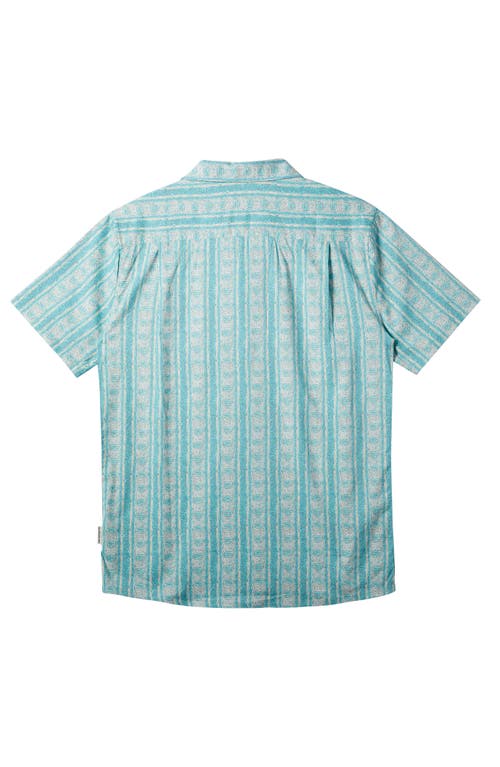 Shop Quiksilver Pool Party Camp Shirt In Capri Pacific Tribe