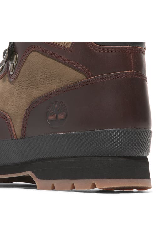 Shop Timberland Euro Hiker Boot In Burgundy Full Grain