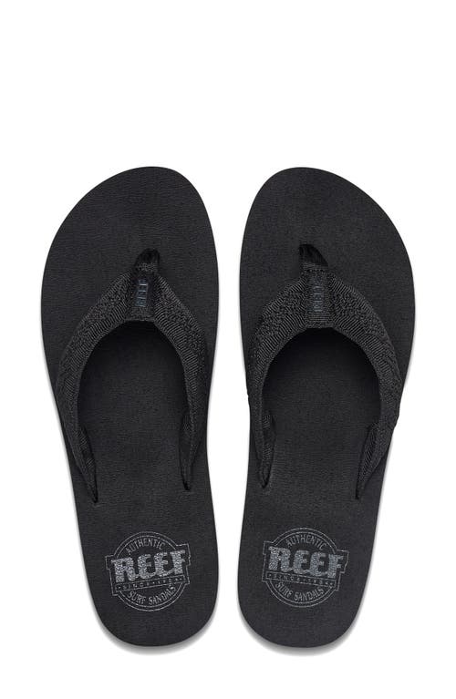 Shop Reef Sandy Platform Flip Flop In Black