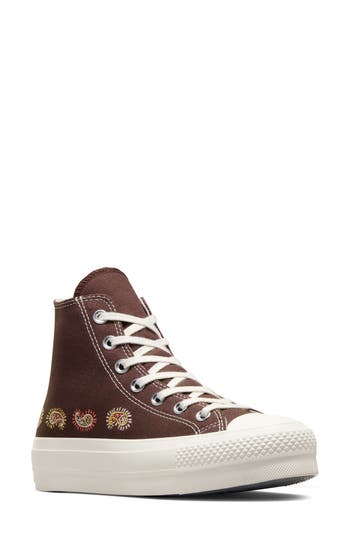 Shop Converse Chuck Taylor® All Star® 70 Lift High Top Platform Sneaker In Earth/egret/pink Sage