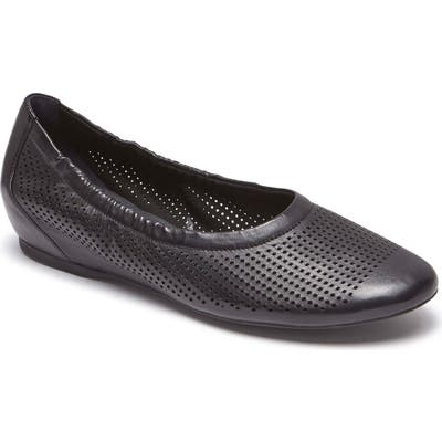Rockport Total Motion Luxe Flat, Black
