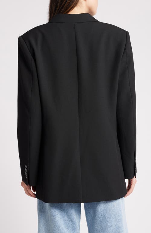 Frame Denim Grandfather Blazer In Black