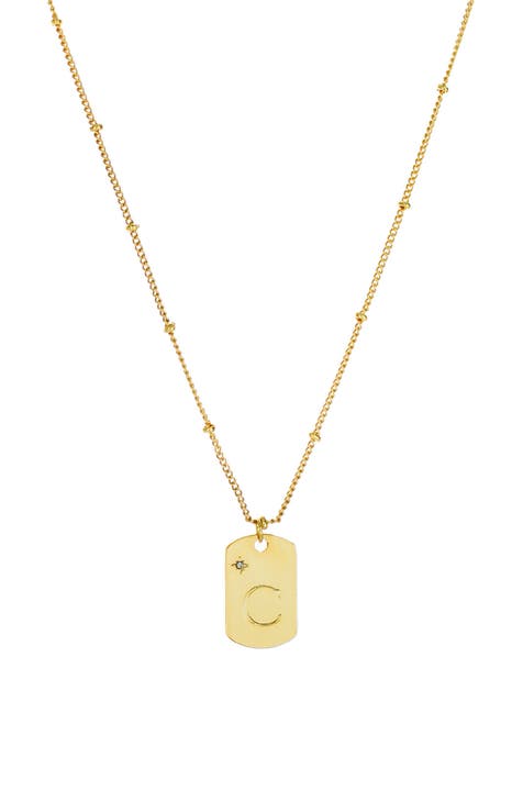 Juicy Couture Pavé Starter Charm Necklace, Nordstrom