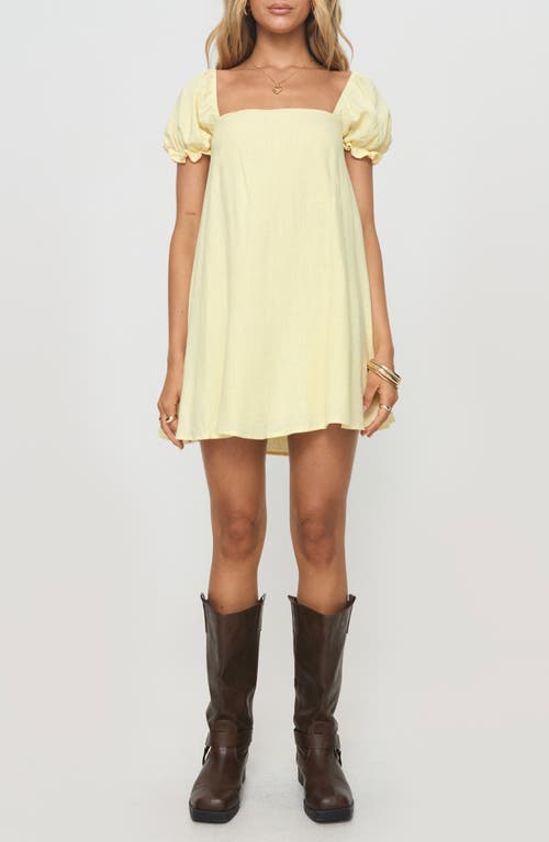 PRINCESS POLLY PRINCESS POLLY BEYOND LINEN BLEND MINIDRESS