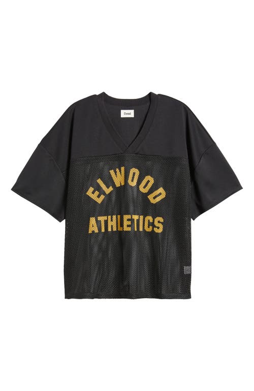 Shop Elwood Graphic Football Jersey In Black