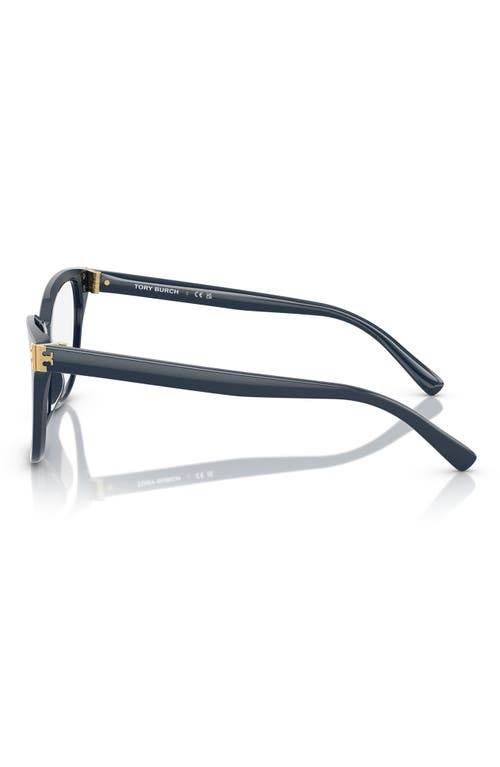 Tory Burch 51mm Square Optical Glasses In Navy