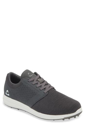 Travismathew The Moneymaker Golf Sneaker In Heather Grey Pinstripe