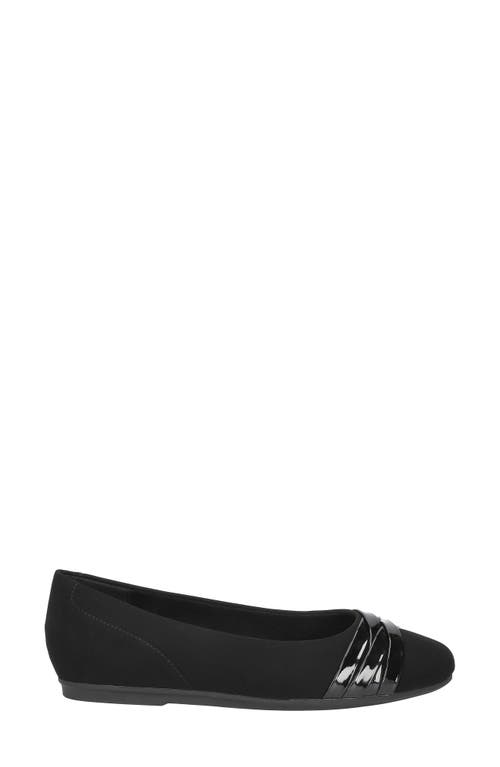 Easy Street Women's Kylie Comfort Ballet Flats In Black Lamy