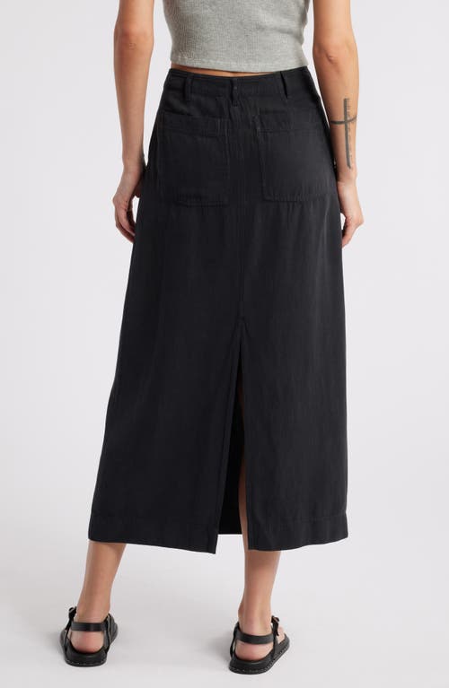 Treasure & Bond Utility Maxi Skirt In Black