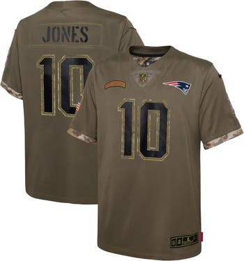 Nike Youth Nike Mac Jones Olive New England Patriots 2022 Salute To Service  Player Limited Jersey