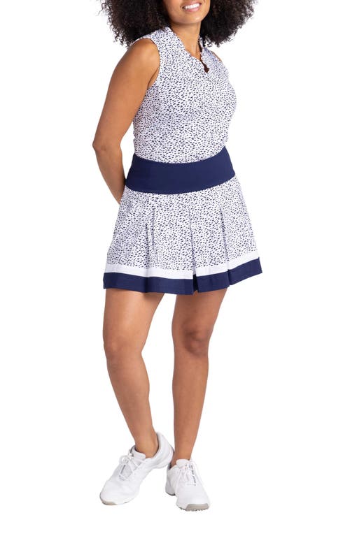 Kinona Whirl & Twirl Pleated Golf Skort In Rain Delay