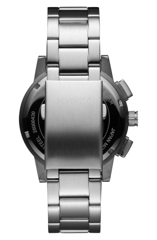 Mvmt Men's Chrono Ii Silver Stainless Steel Watch 44mm In Blue