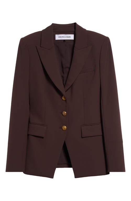 Veronica Beard Orlane Dickey Jacket In Dark Chocolate