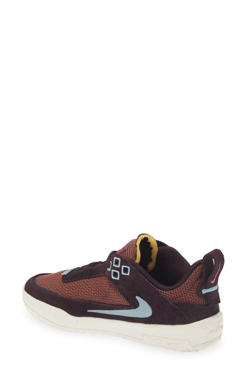 Shop Nike Kids' Sb Day One Skate Sneaker In Burgundy Ash/denim/sail