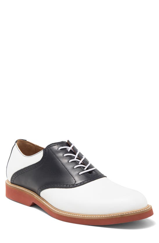 G.h.bass Original Saddle Oxford In White/ Navy