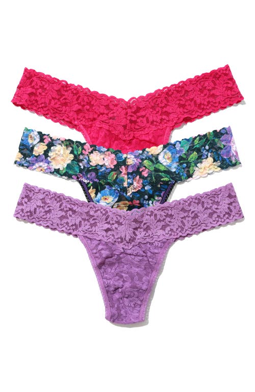 HANKY PANKY HANKY PANKY 3-PACK LOW RISE THONGS 