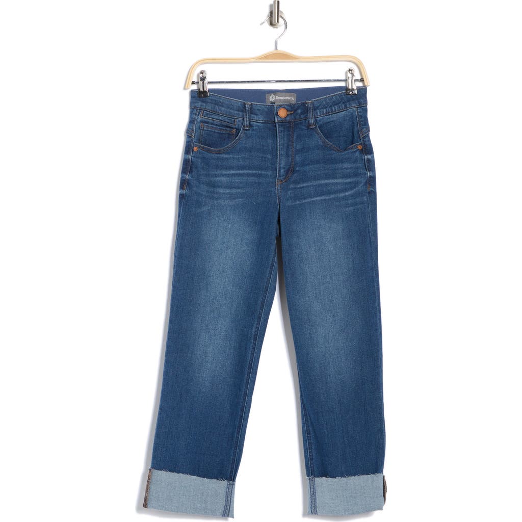 Democracy High Waist Boyfriend Jeans In Blue